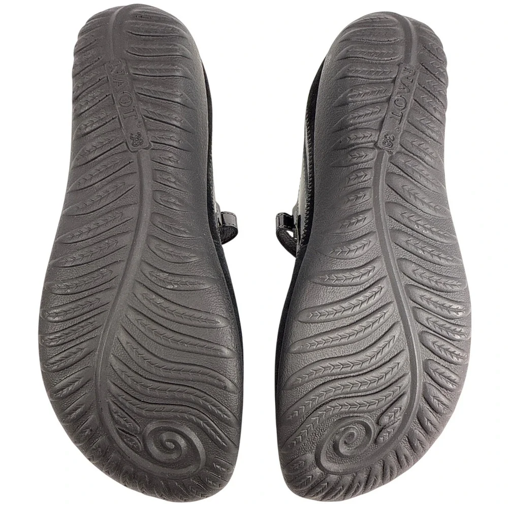 Naot Kirei Mary Jane Casual‎ Flats Women's EU38 US 7-7.5 Wide Black Suede Cork